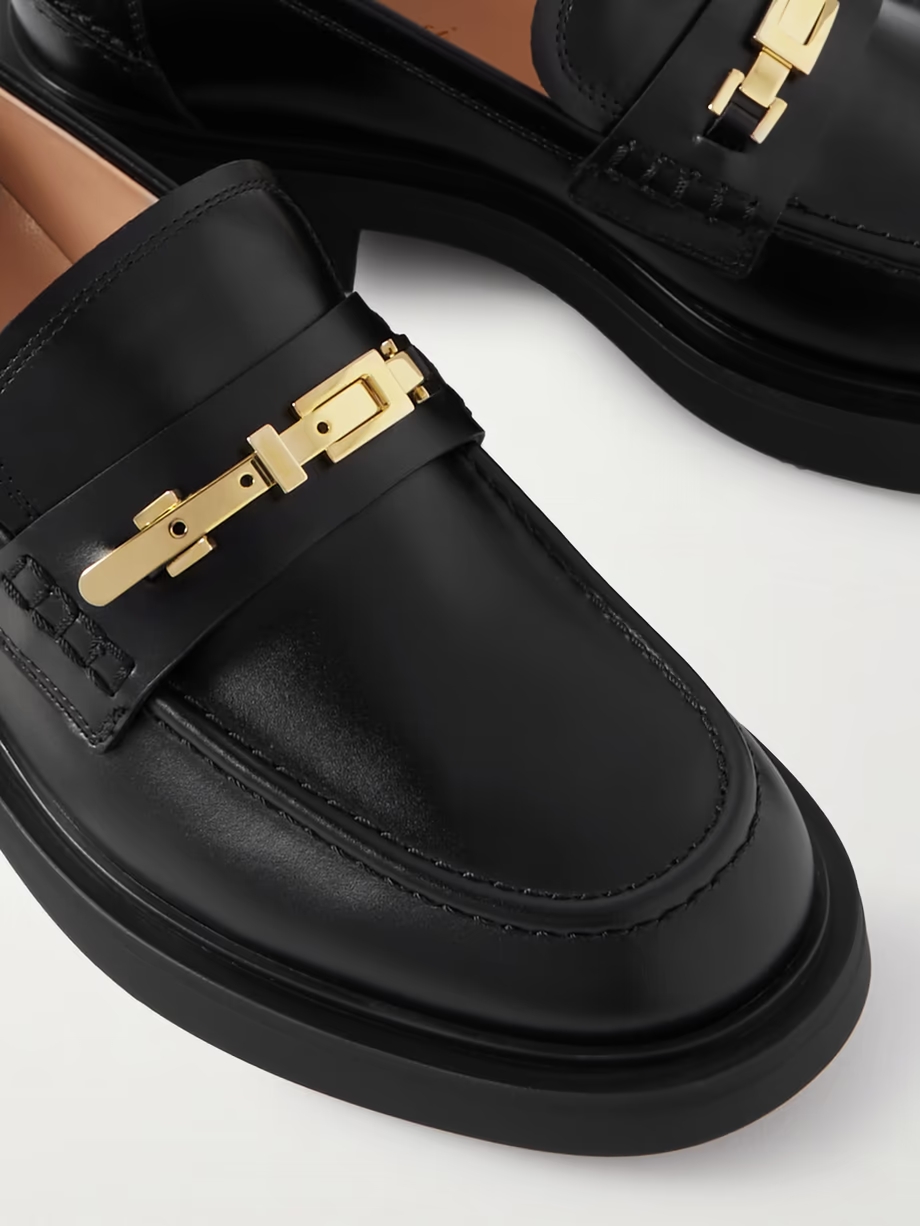 Dover embellished leather loafers Dover embellished leather loafers