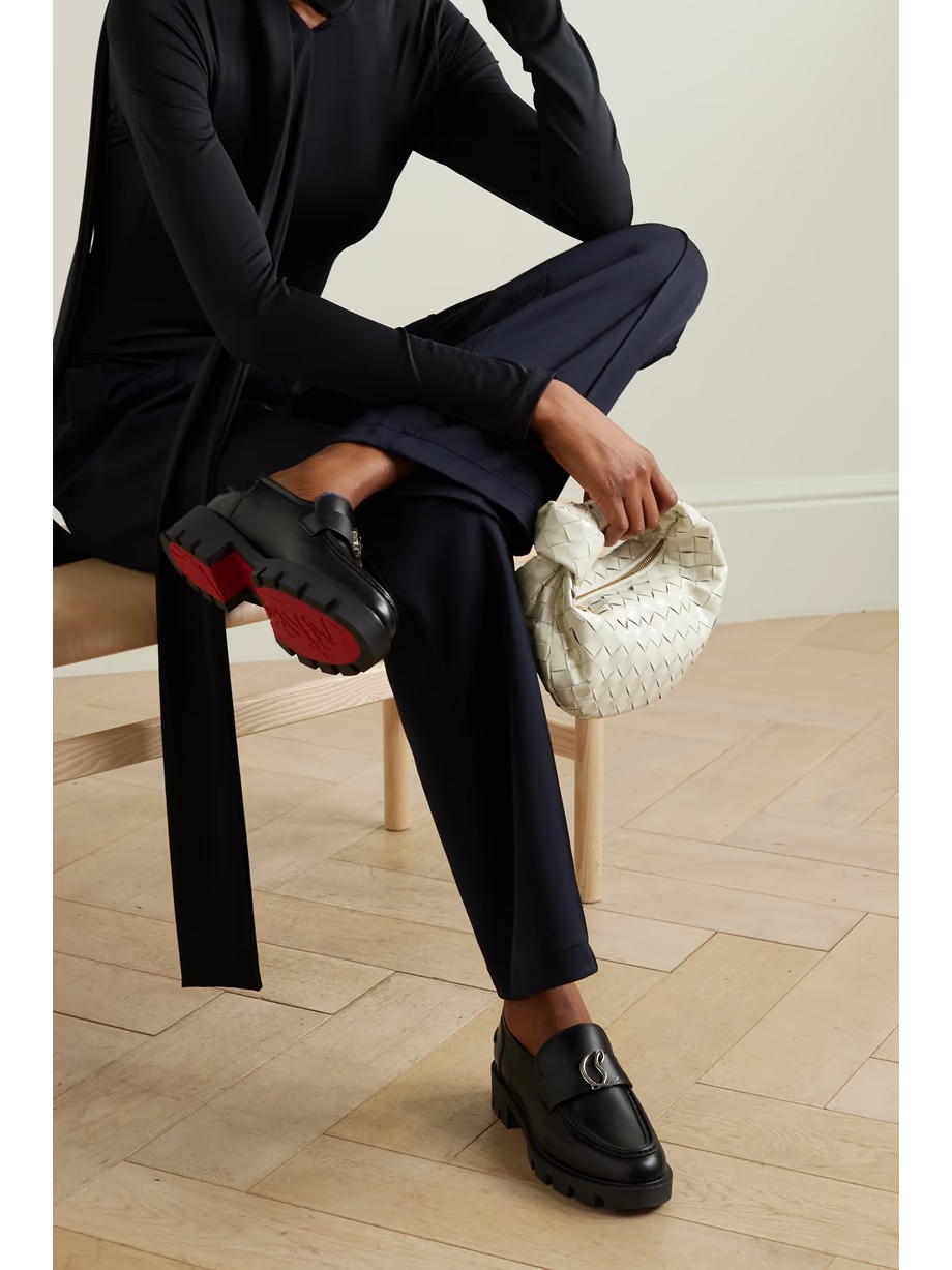 CL Moc Lug 75 logo-embellished leather loafers CL Moc Lug 75 logo-embellished leather loafers