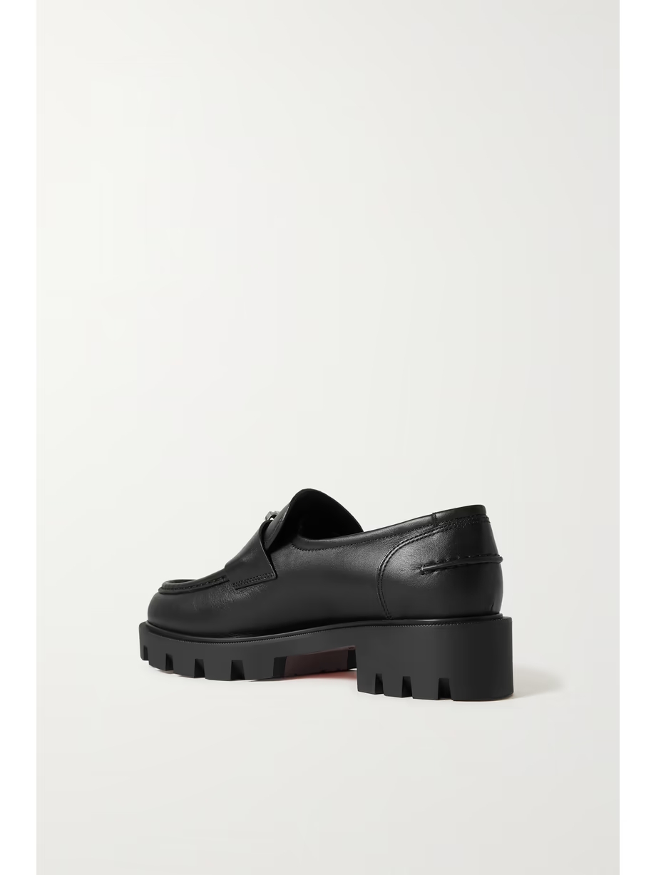 CL Moc Lug 75 logo-embellished leather loafers CL Moc Lug 75 logo-embellished leather loafers