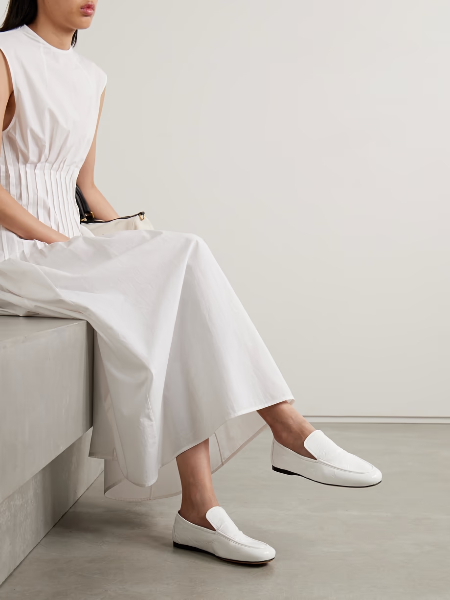 Alessio crinkled-leather loafers Alessio crinkled-leather loafers