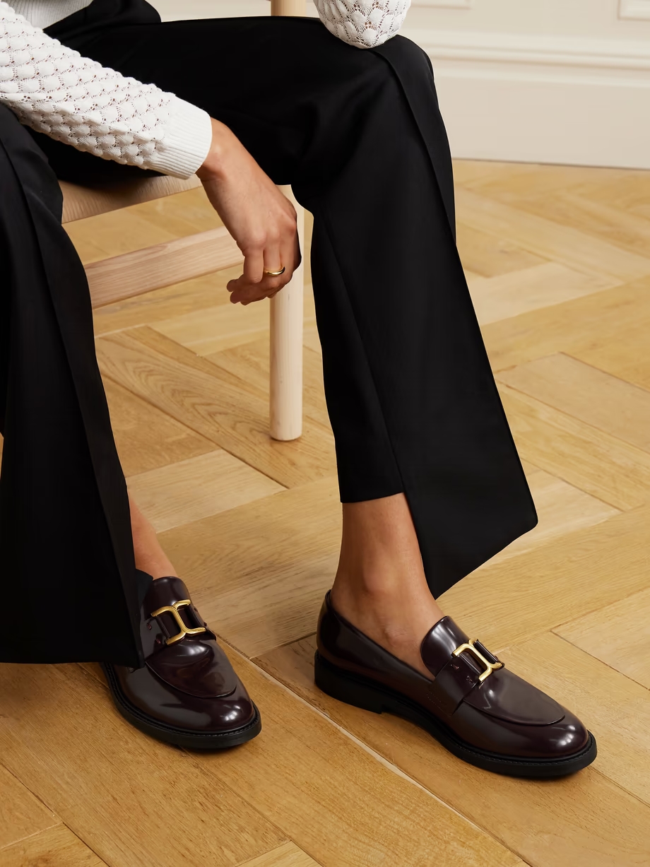 Marcie embellished leather loafers Marcie embellished leather loafers