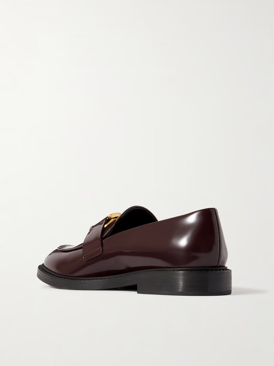 Marcie embellished leather loafers Marcie embellished leather loafers