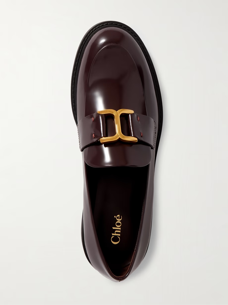 Marcie embellished leather loafers Marcie embellished leather loafers