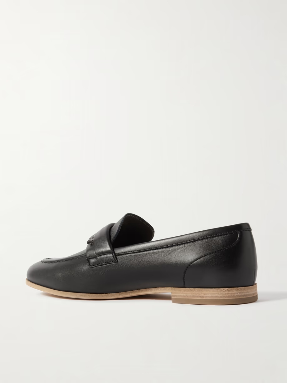 Embellished leather loafers Embellished leather loafers