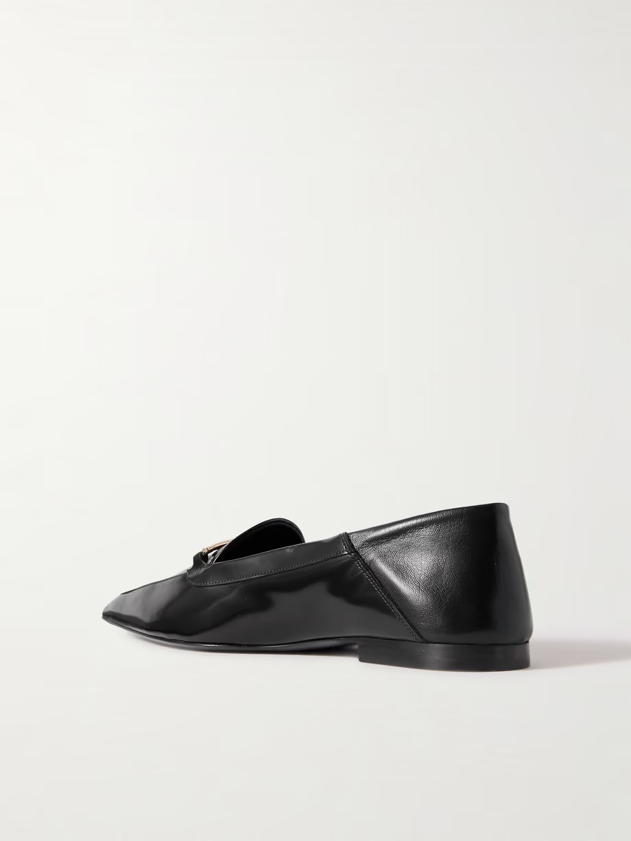 Morsetto embellished leather point-toe loafers Morsetto embellished leather point-toe loafers