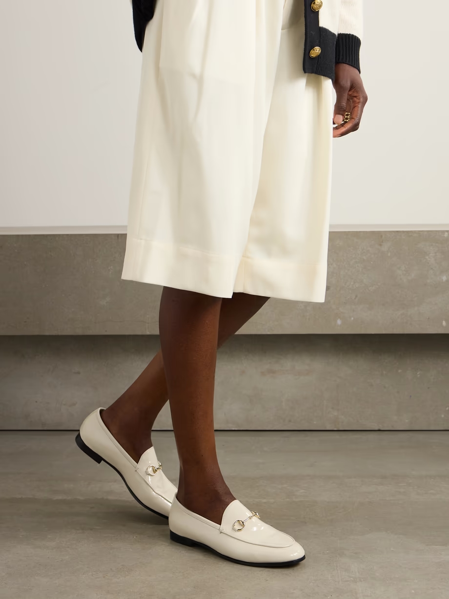 Jordaan horsebit-detailed patent-leather loafers Jordaan horsebit-detailed patent-leather loafers