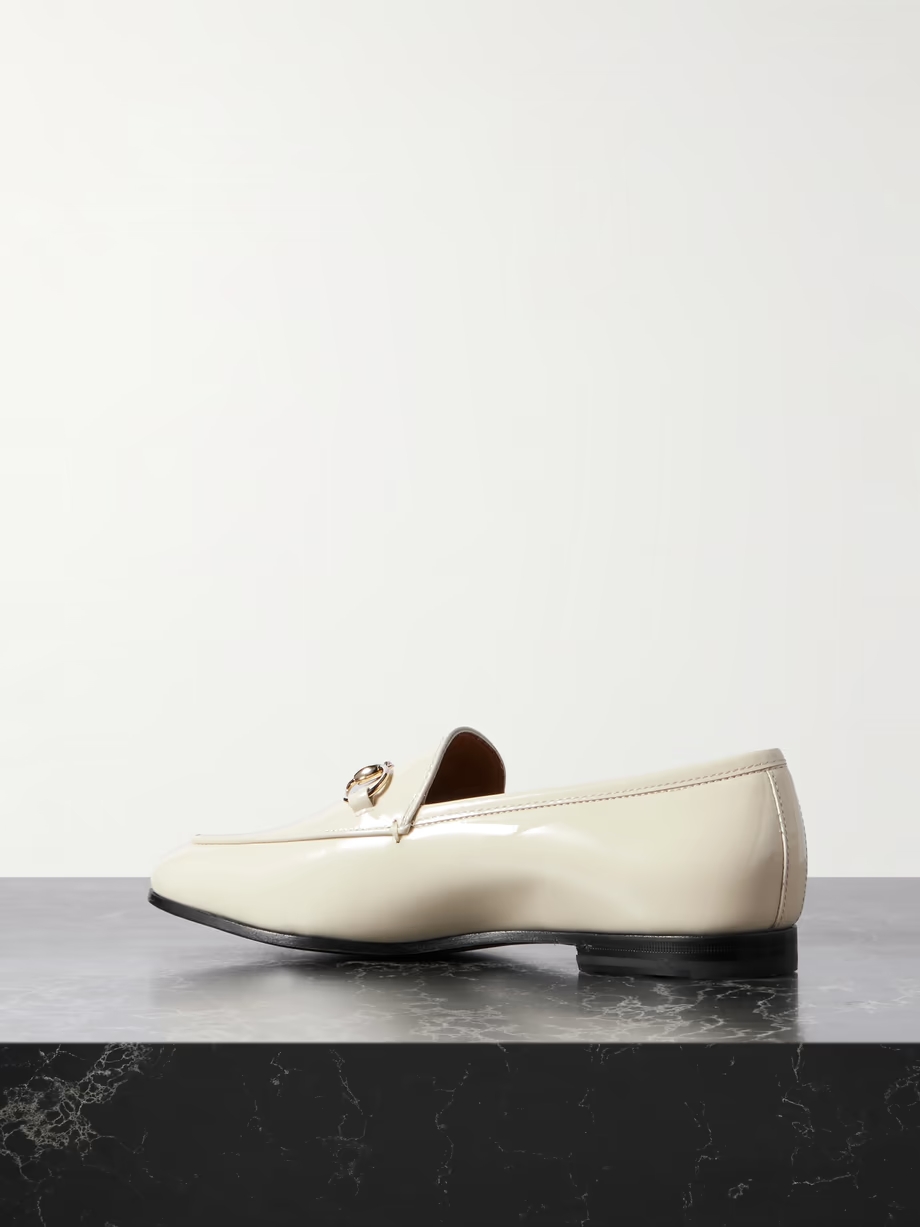 Jordaan horsebit-detailed patent-leather loafers Jordaan horsebit-detailed patent-leather loafers