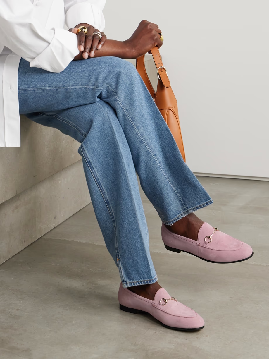 Jordaan horsebit-detailed suede loafers Jordaan horsebit-detailed suede loafers