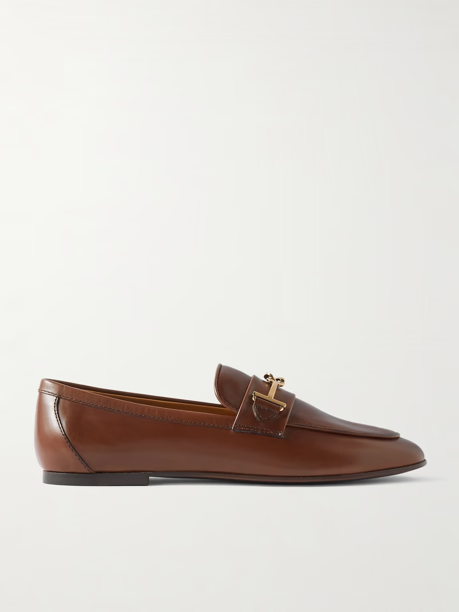 Embellished leather loafers Embellished leather loafers
