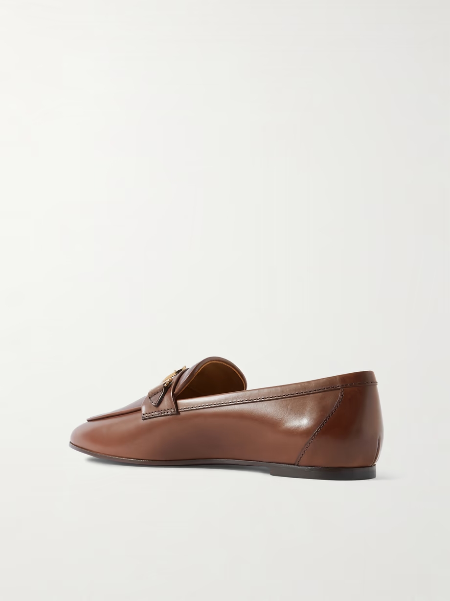 Embellished leather loafers Embellished leather loafers