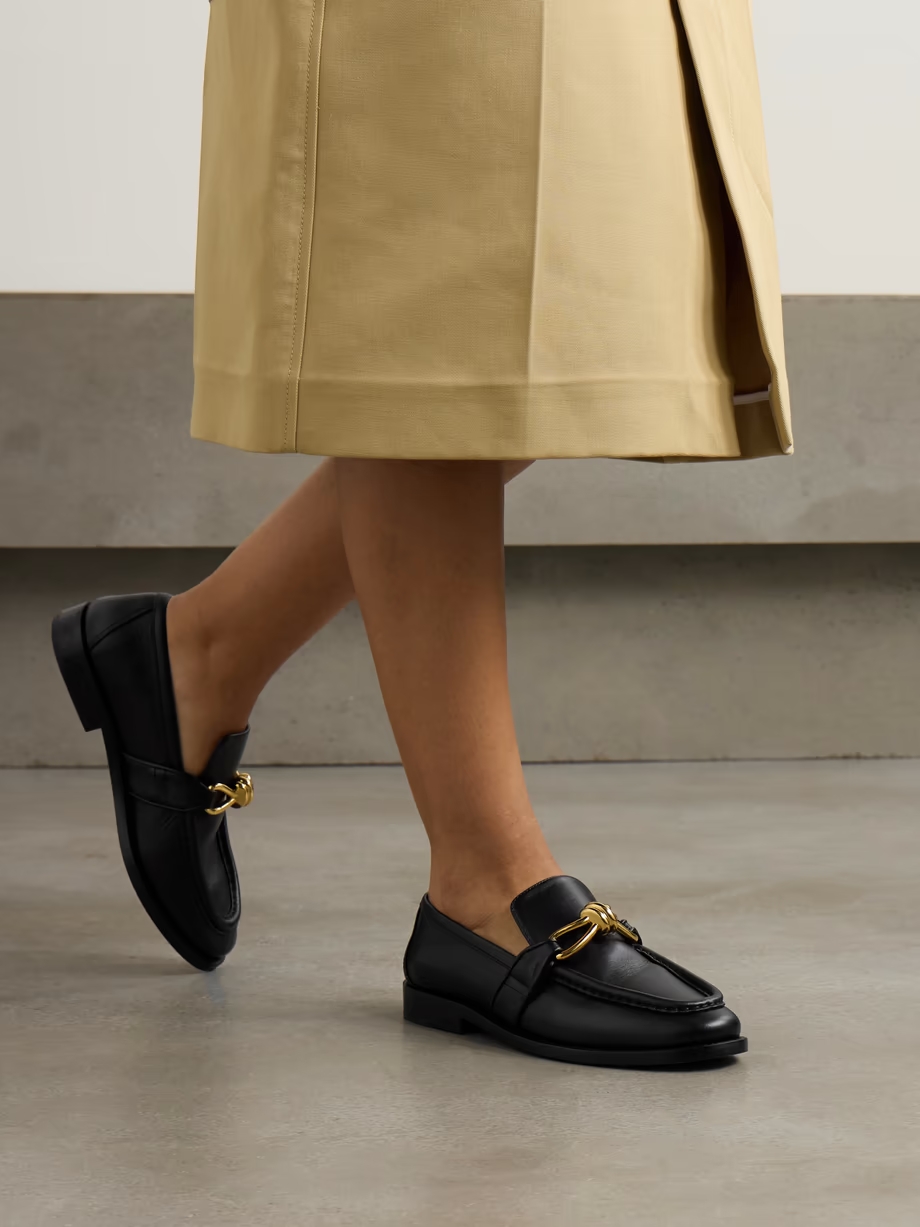 Astaire embellished leather loafers Astaire embellished leather loafers