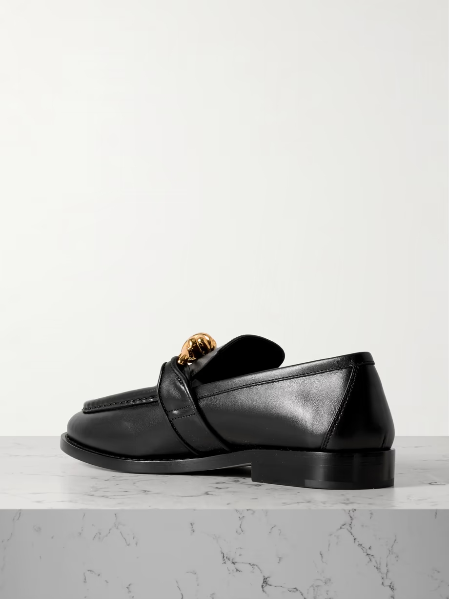 Astaire embellished leather loafers Astaire embellished leather loafers