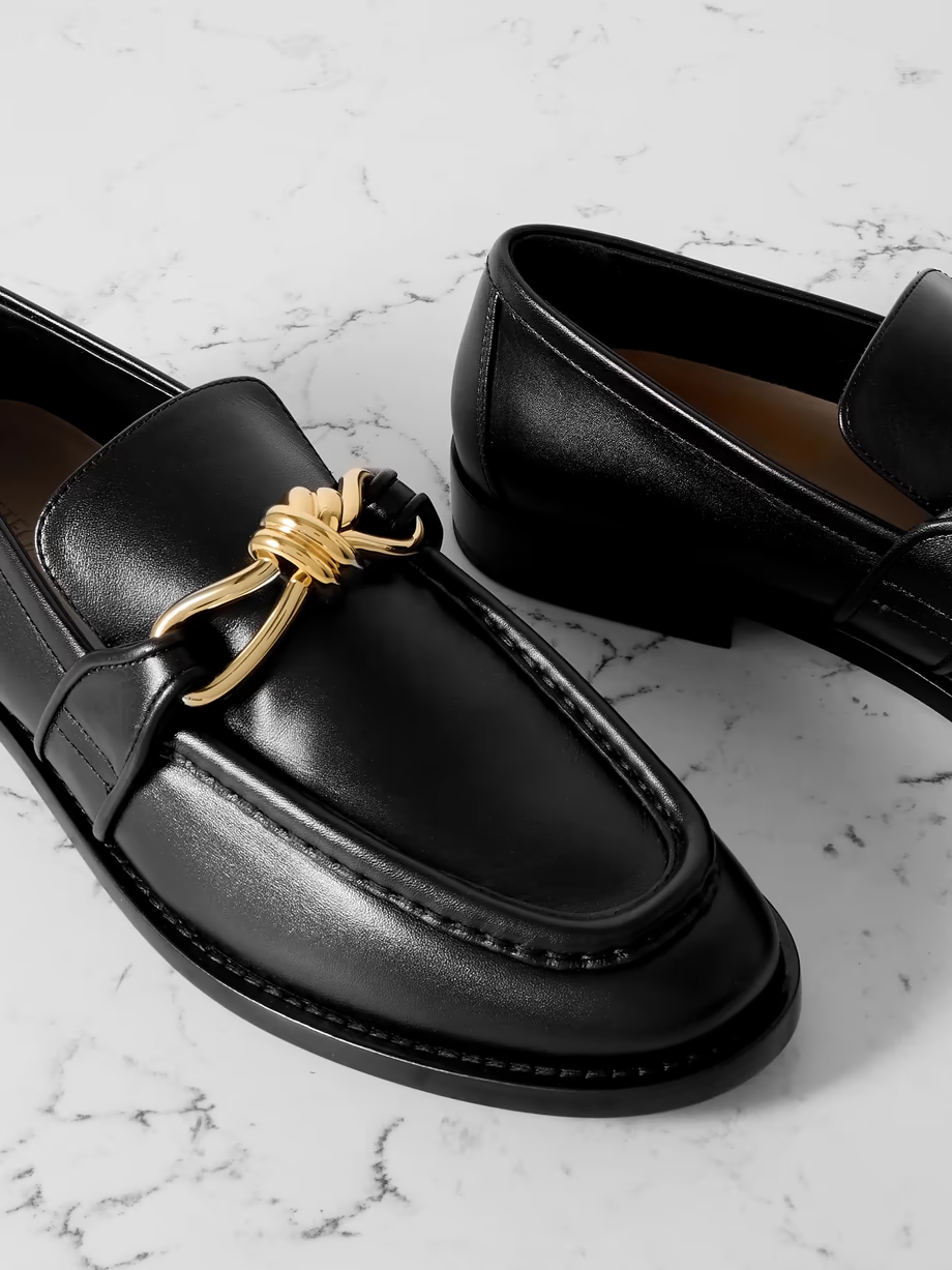 Astaire embellished leather loafers Astaire embellished leather loafers
