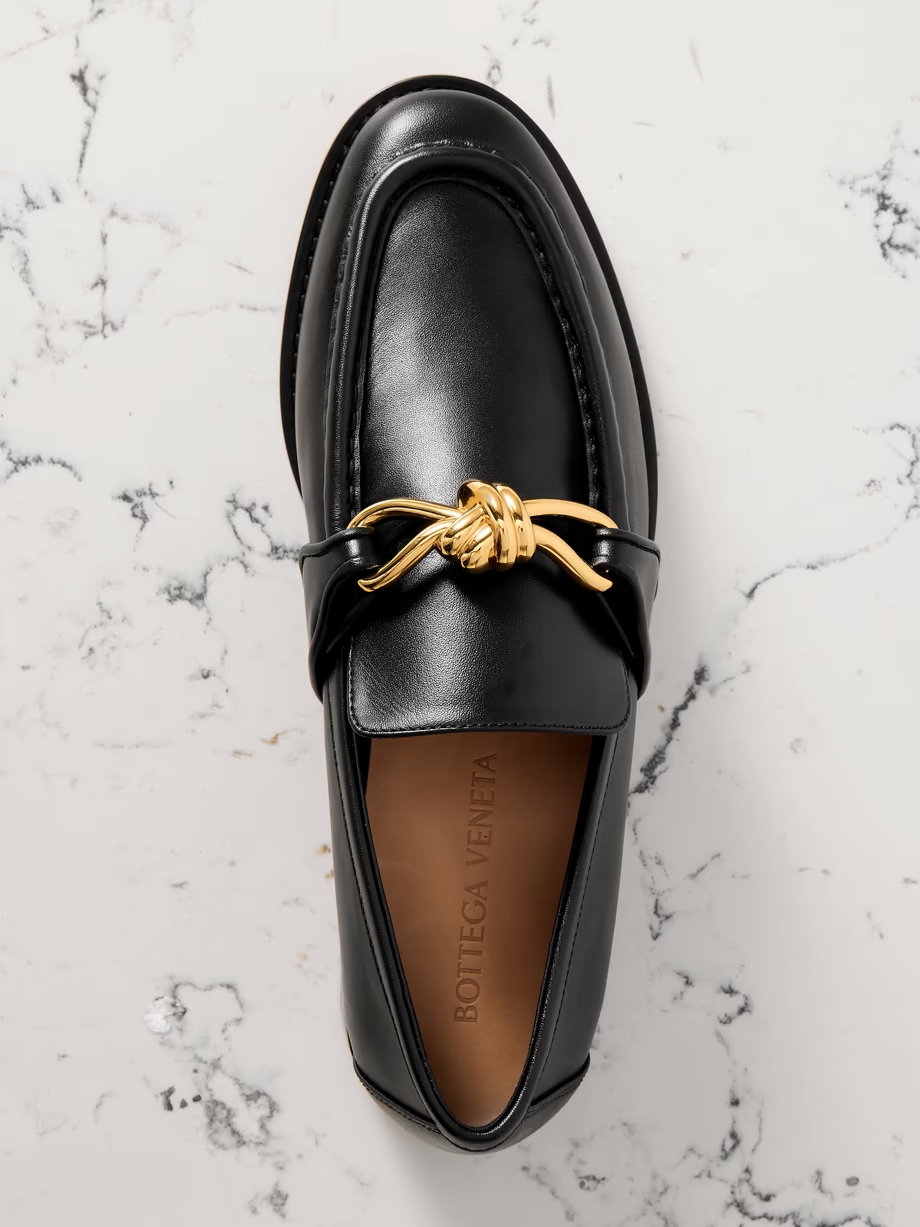 Astaire embellished leather loafers Astaire embellished leather loafers