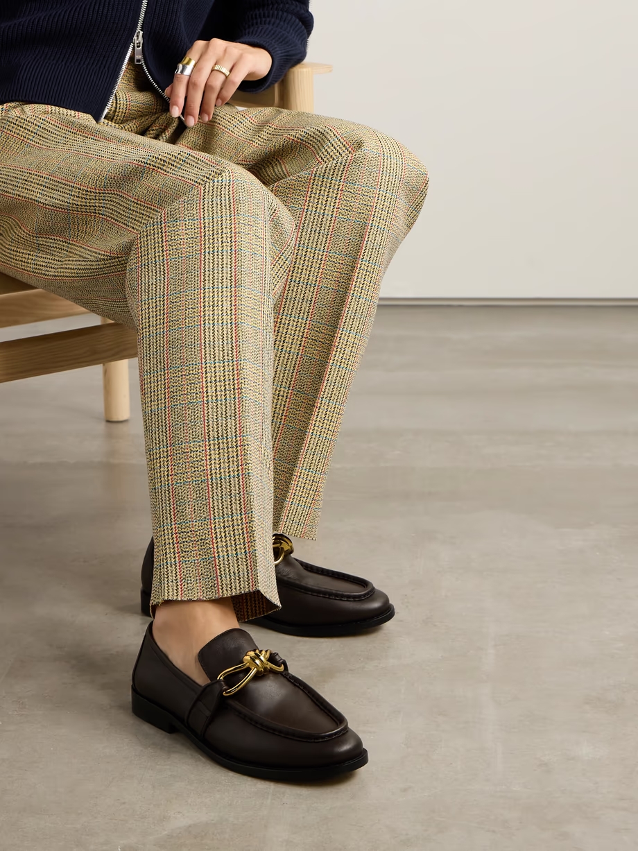 Astaire embellished leather loafers Astaire embellished leather loafers