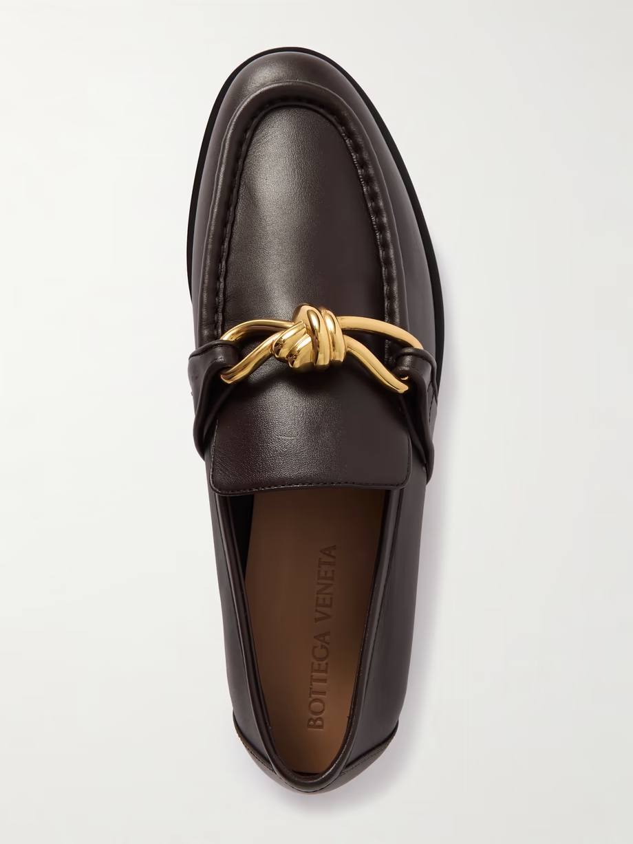 Astaire embellished leather loafers Astaire embellished leather loafers