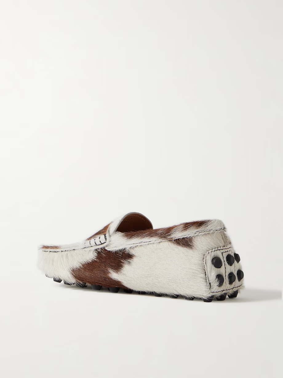 Gommino Macro printed calf hair loafers Gommino Macro printed calf hair loafers