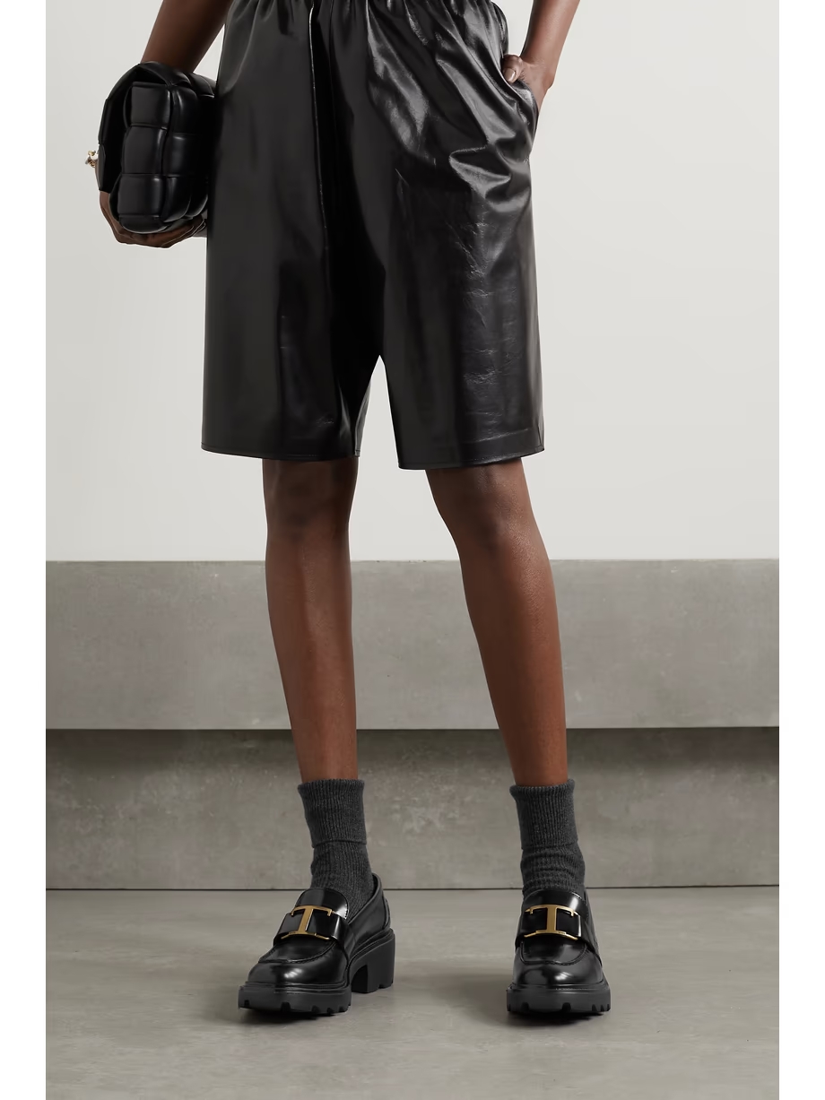 Embellished leather loafers Embellished leather loafers
