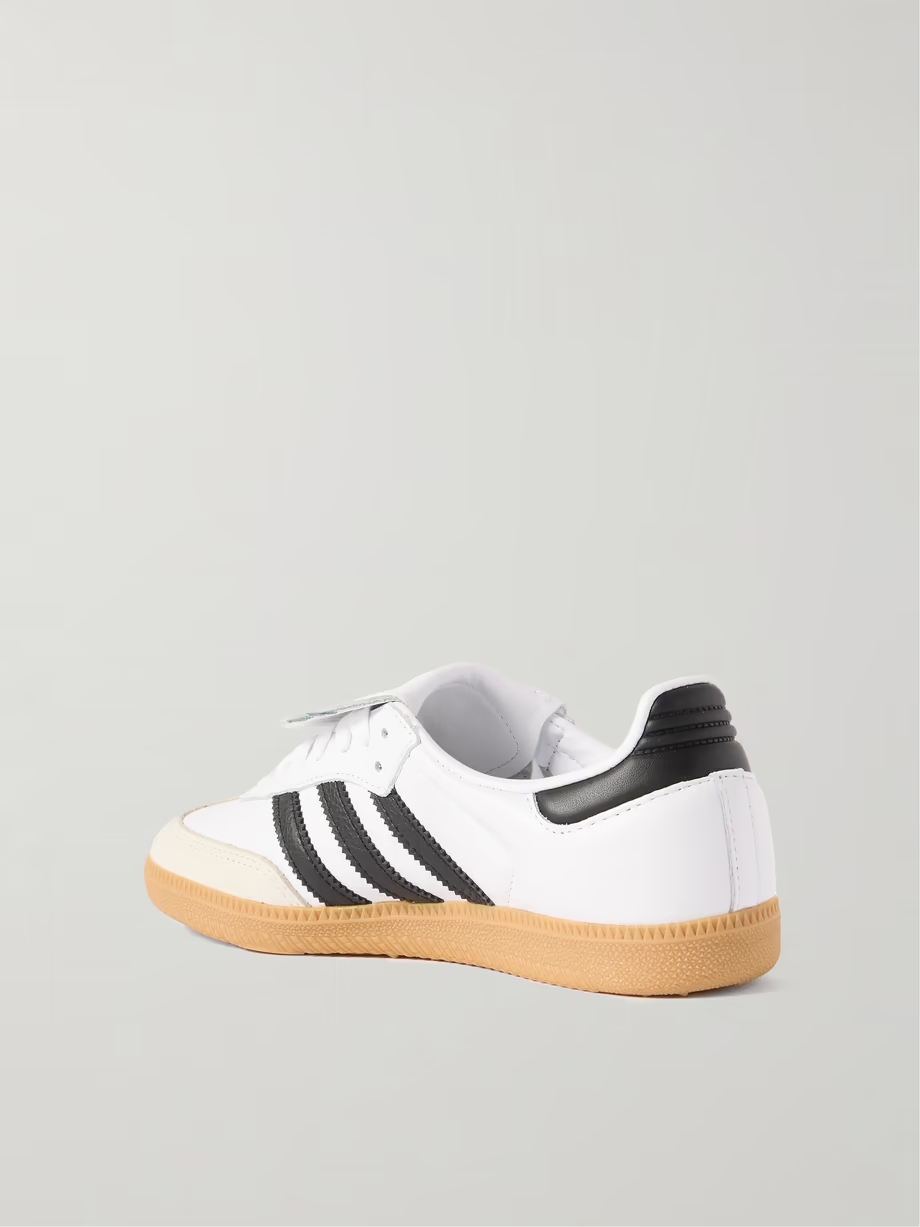Samba LT nubuck-trimmed leather sneakers Samba LT nubuck-trimmed leather sneakers