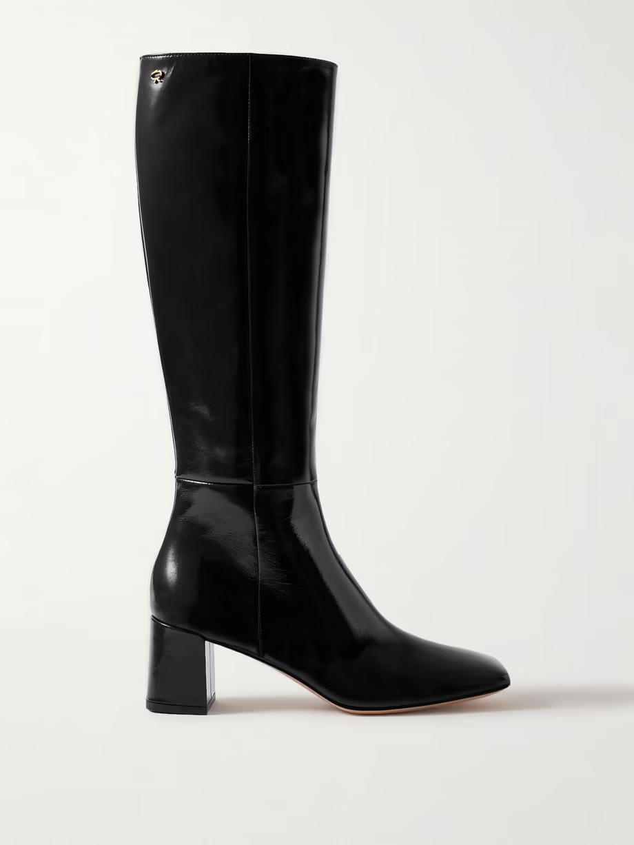 Nuit 55 patent-leather knee boots Nuit 55 patent-leather knee boots