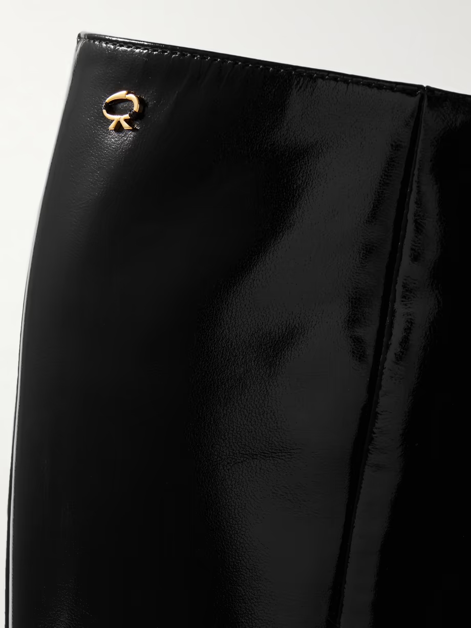 Nuit 55 patent-leather knee boots Nuit 55 patent-leather knee boots