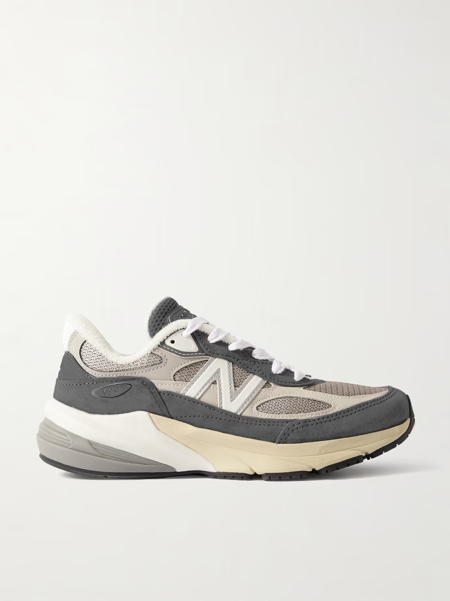 Made in USA 990V6 suede, leather and mesh sneakers Made in USA 990V6 suede, leather and mesh sneakers
