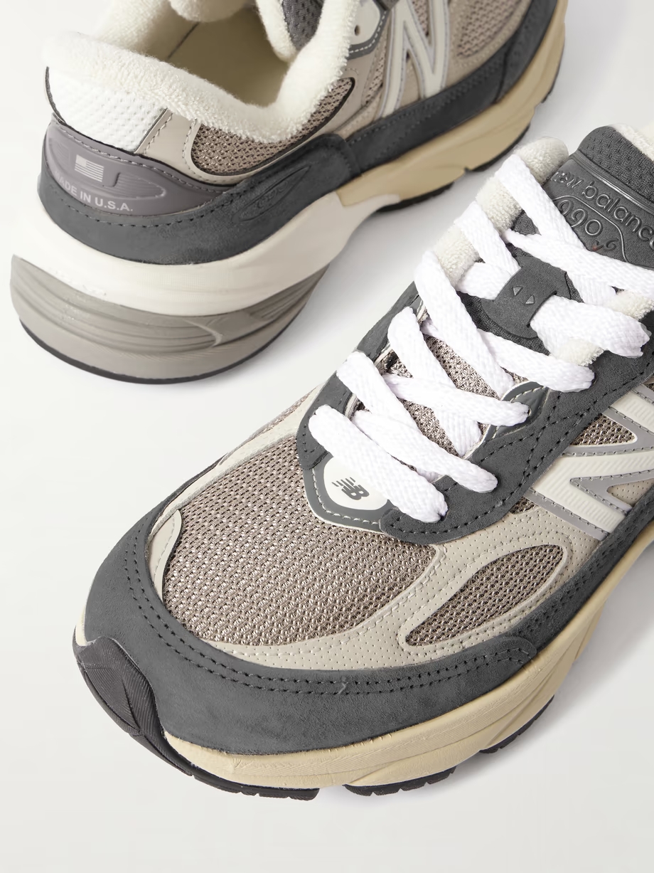 Made in USA 990V6 suede, leather and mesh sneakers Made in USA 990V6 suede, leather and mesh sneakers