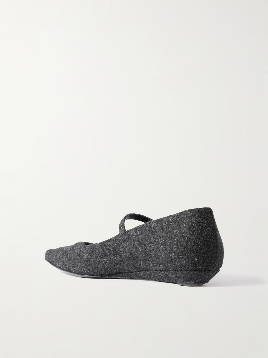 Regane flannel Mary Jane ballet flats Regane flannel Mary Jane ballet flats