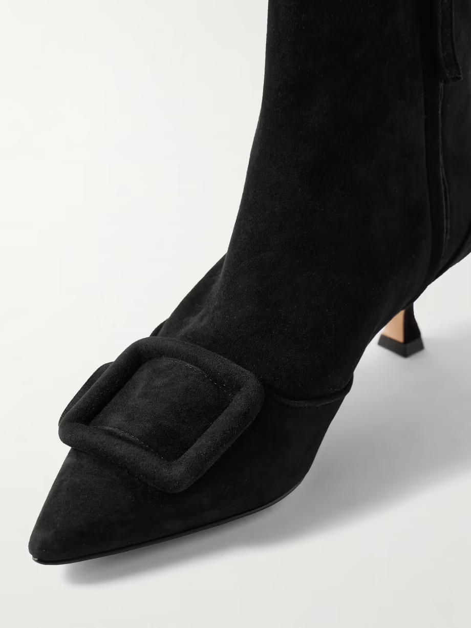 Baylow 50 buckled suede ankle boots Baylow 50 buckled suede ankle boots
