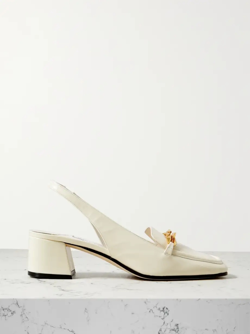 Diamond Tilda 45 embellished patent-leather slingback pumps Diamond Tilda 45 embellished patent-leather slingback pumps
