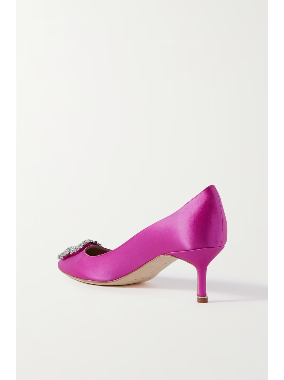 Hangisi 50 embellished satin pumps Hangisi 50 embellished satin pumps