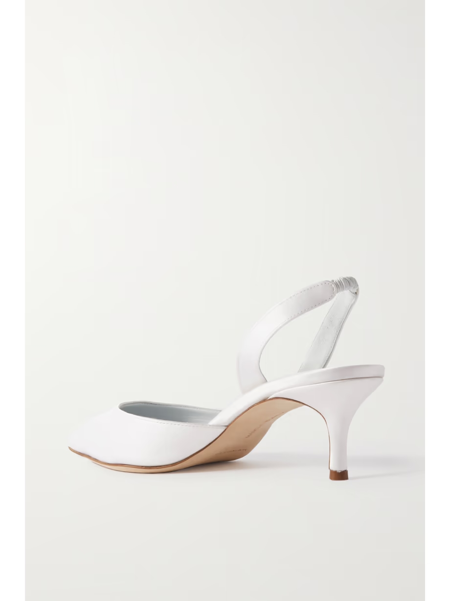 Carolyne Bridal 50 satin slingback pumps Carolyne Bridal 50 satin slingback pumps