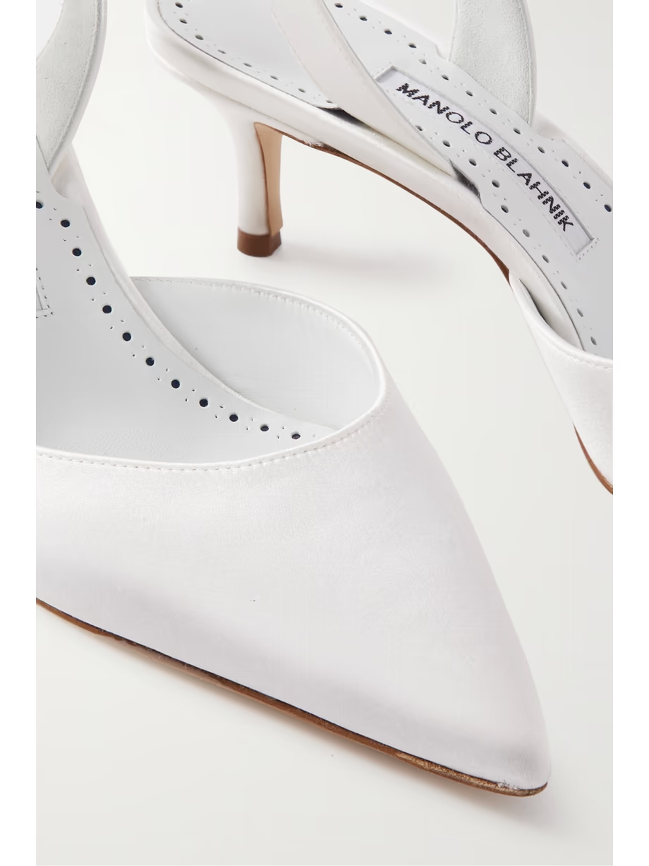 Carolyne Bridal 50 satin slingback pumps Carolyne Bridal 50 satin slingback pumps