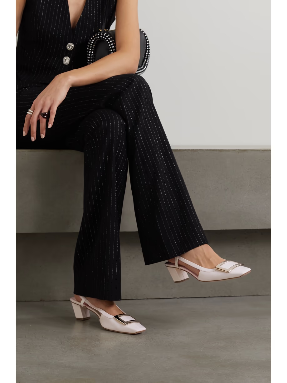 Belle Vivier patent-leather slingback pumps Belle Vivier patent-leather slingback pumps