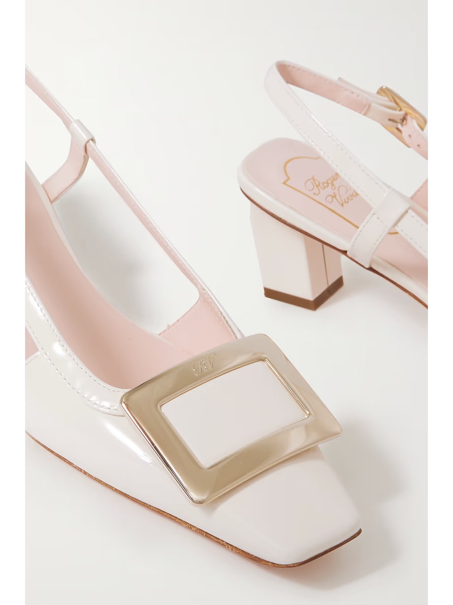 Belle Vivier patent-leather slingback pumps Belle Vivier patent-leather slingback pumps
