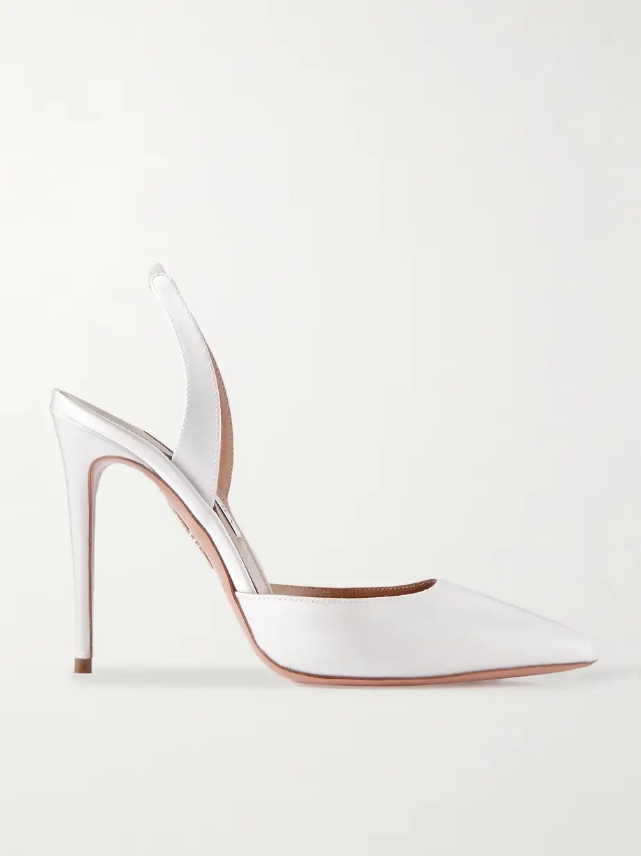So Nude 105 satin slingback pumps So Nude 105 satin slingback pumps