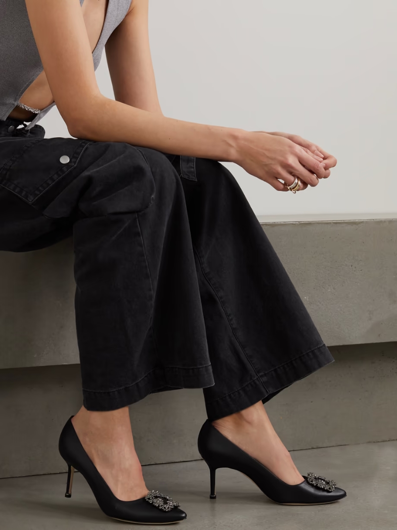 Hangisi 70 embellished leather pumps Hangisi 70 embellished leather pumps