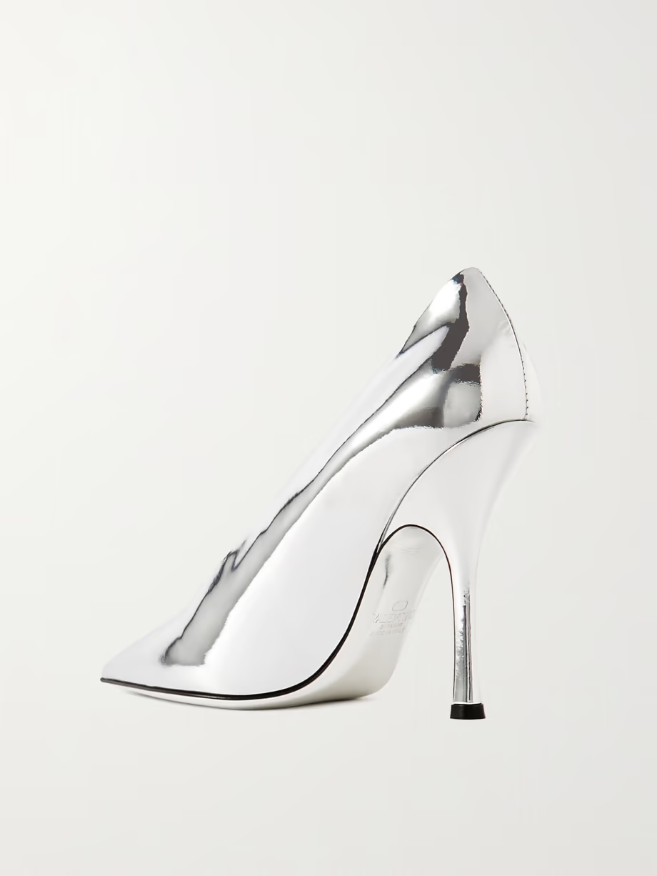Nite-Out 110 mirrored-leather pumps Nite-Out 110 mirrored-leather pumps