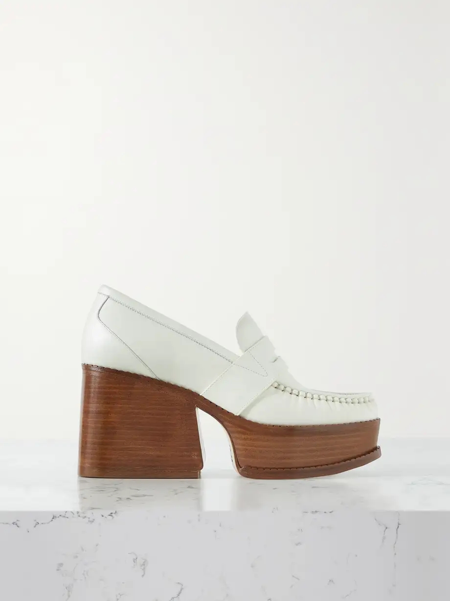 Augusta leather platform loafers Augusta leather platform loafers