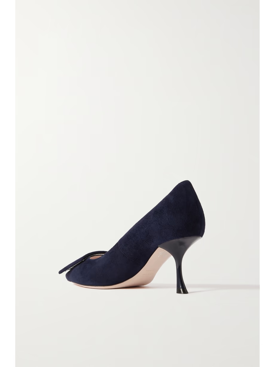 Viv\' In The City buckled suede pumps Viv\' In The City buckled suede pumps