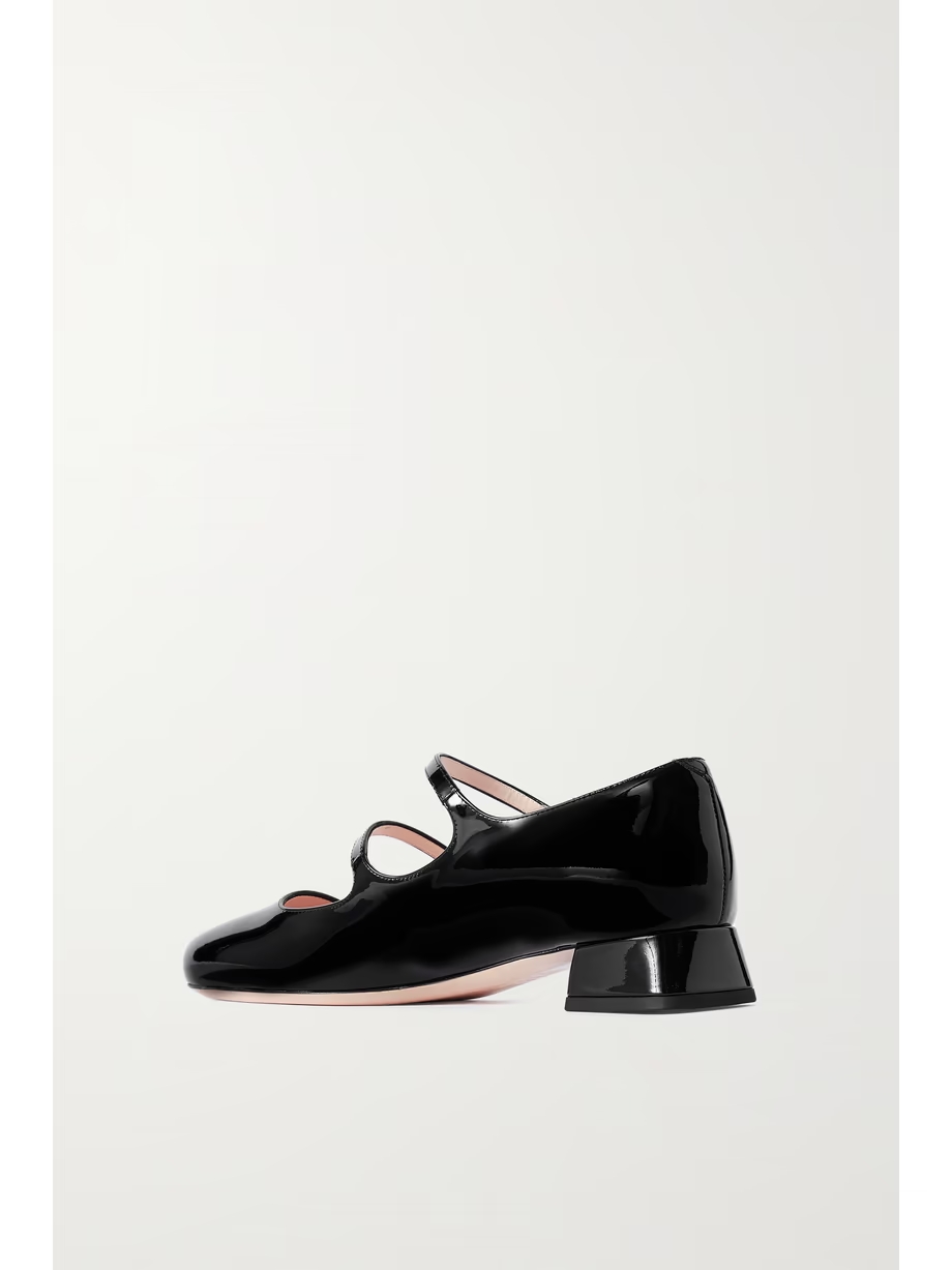 Mini Très Vivier crystal-embellished patent-leather pumps Mini Très Vivier crystal-embellished patent-leather pumps