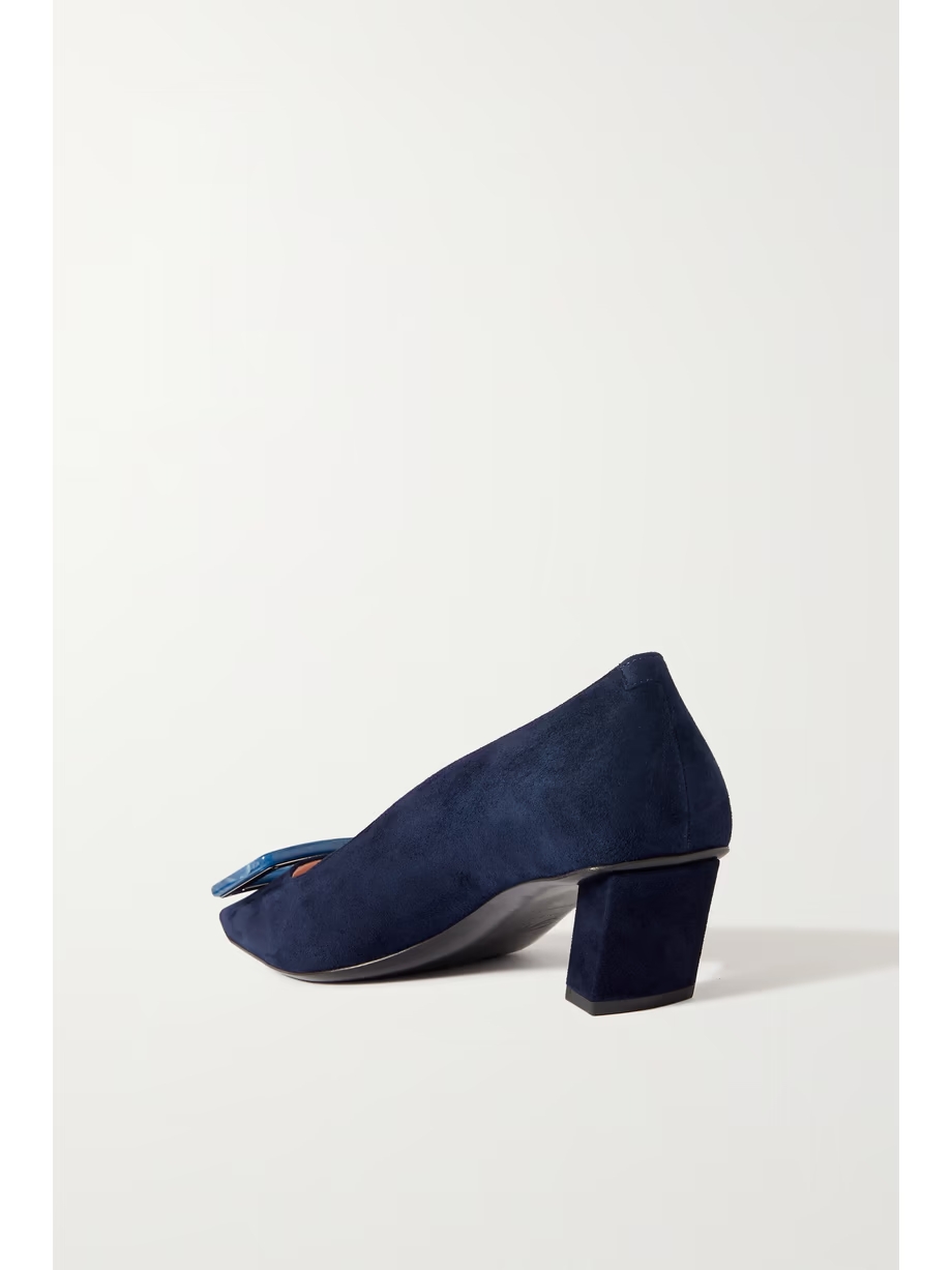 Belle Vivier embellished suede pumps Belle Vivier embellished suede pumps
