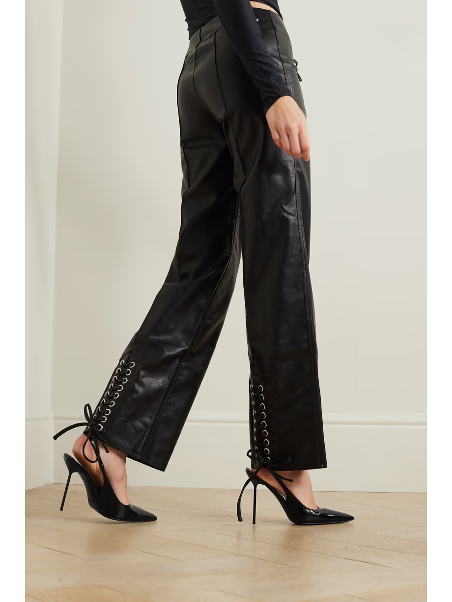 Lidia patent-leather slingback pumps Lidia patent-leather slingback pumps