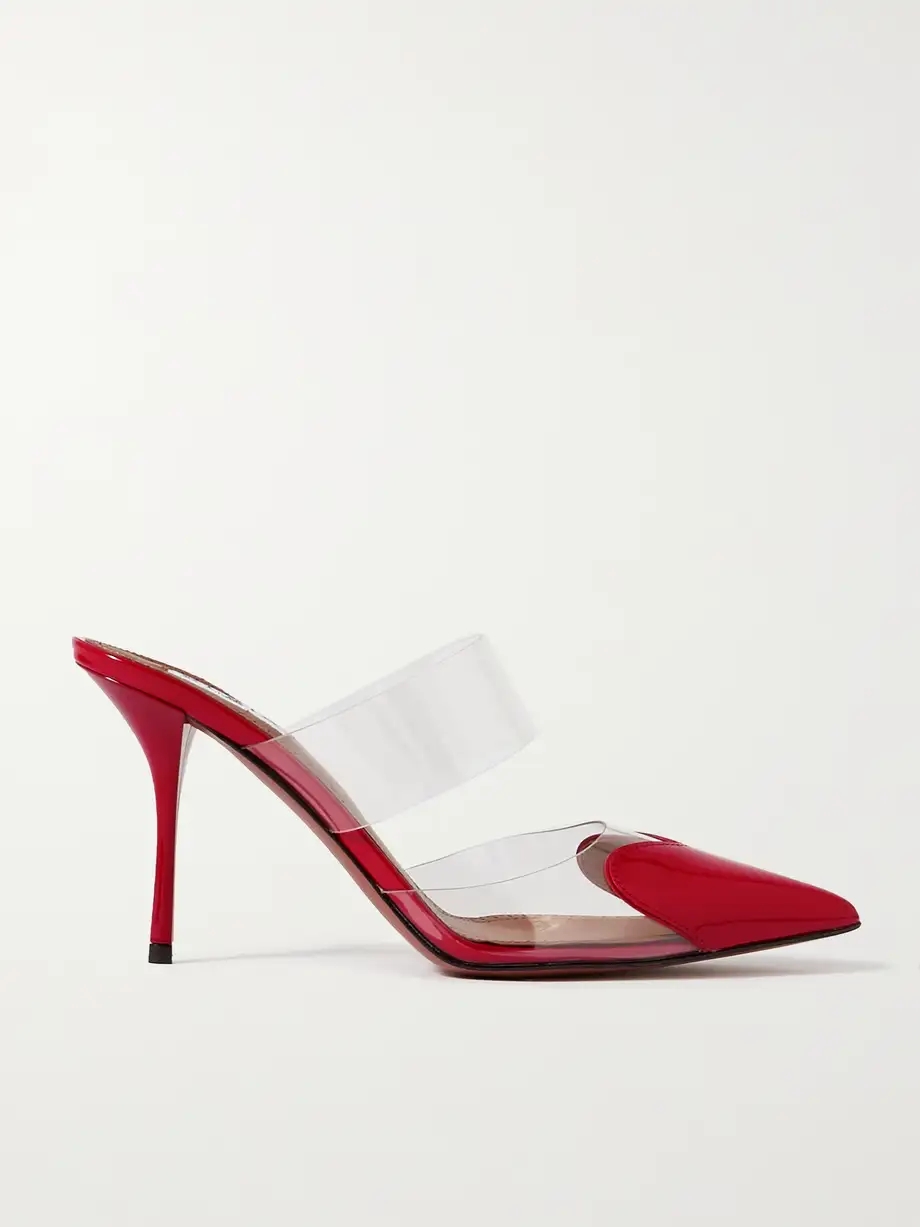 Cœur 90 PU and patent-leather mules Cœur 90 PU and patent-leather mules