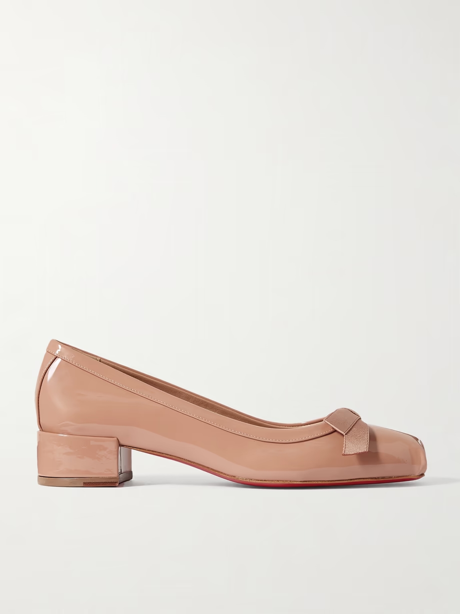 Mamaflirt 30 bow-detailed patent-leather pumps Mamaflirt 30 bow-detailed patent-leather pumps
