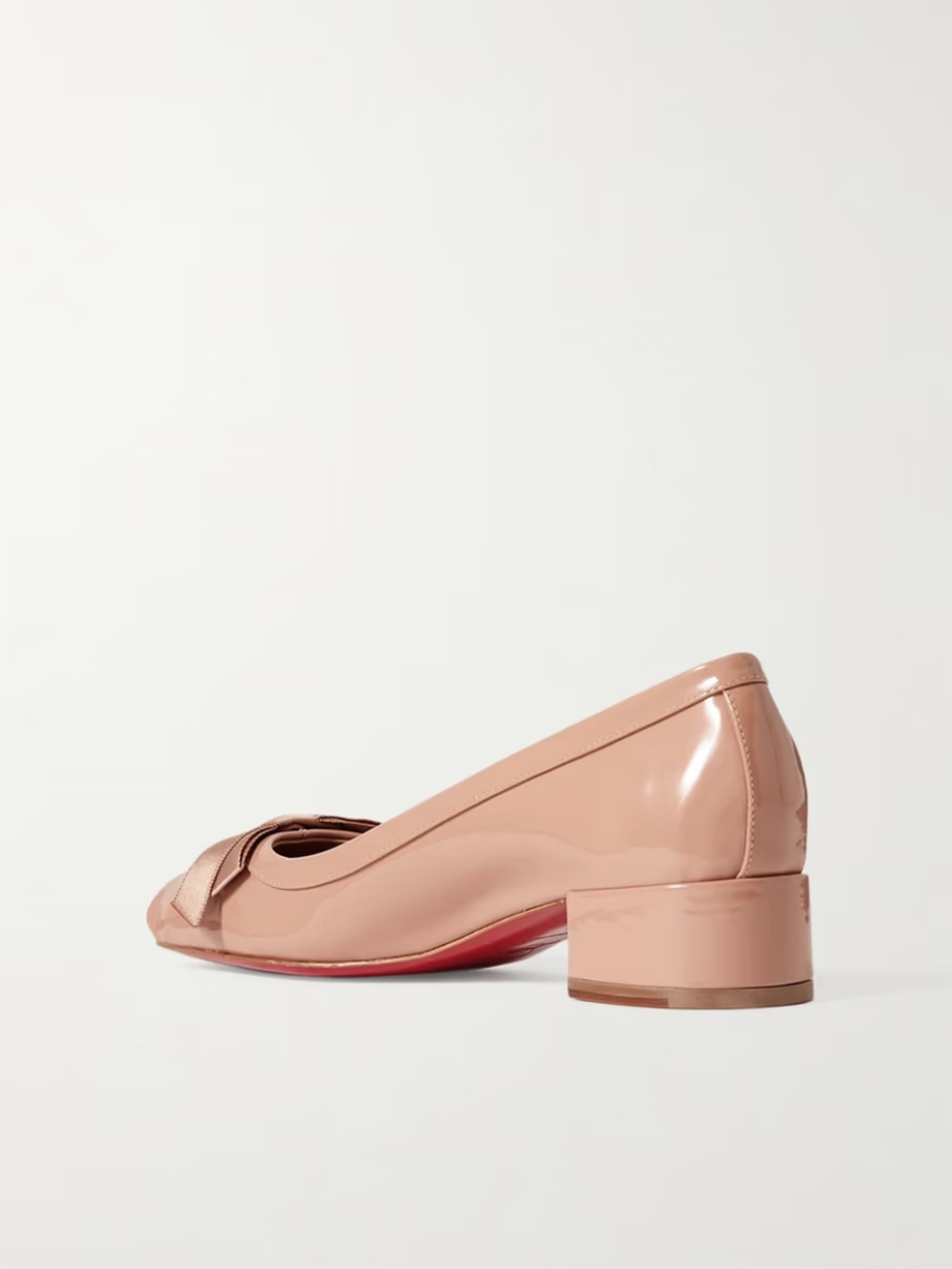 Mamaflirt 30 bow-detailed patent-leather pumps Mamaflirt 30 bow-detailed patent-leather pumps