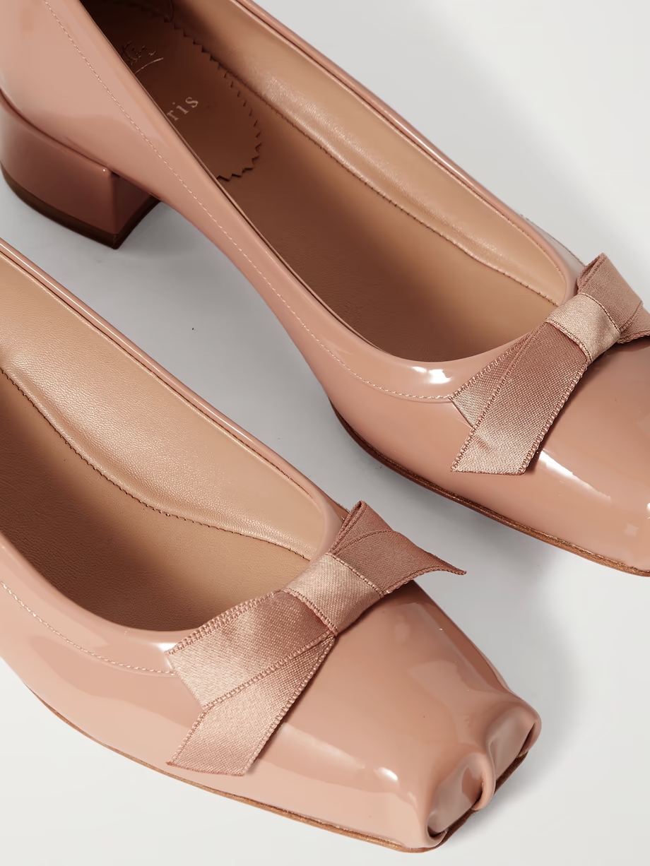 Mamaflirt 30 bow-detailed patent-leather pumps Mamaflirt 30 bow-detailed patent-leather pumps