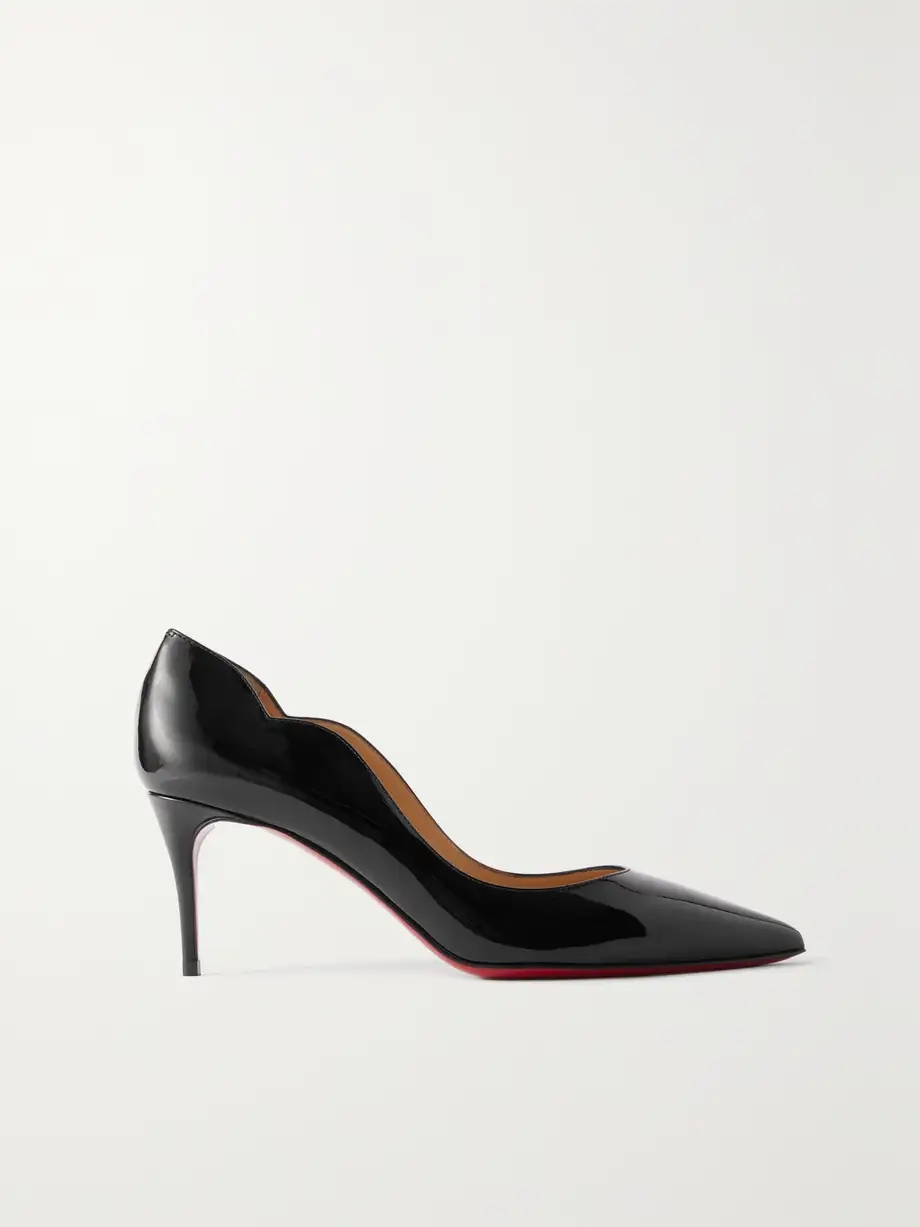 Hot Chick 70 scalloped patent-leather pumps Hot Chick 70 scalloped patent-leather pumps