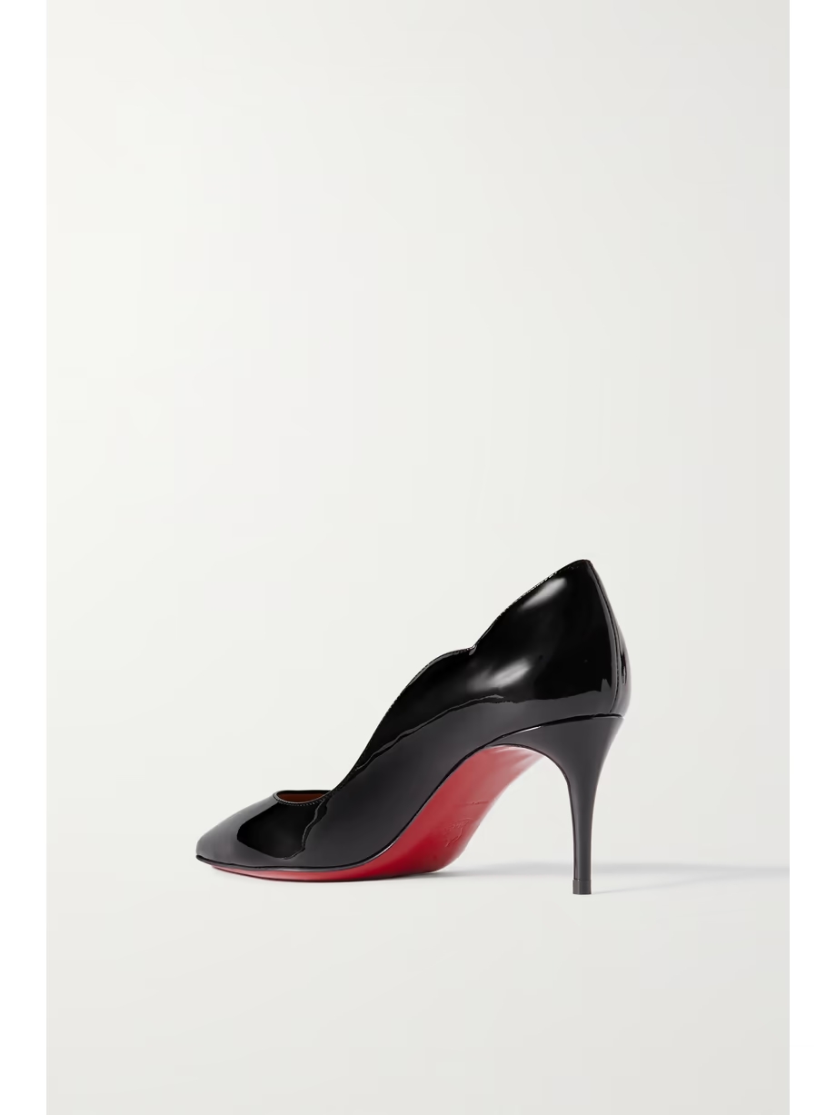 Hot Chick 70 scalloped patent-leather pumps Hot Chick 70 scalloped patent-leather pumps