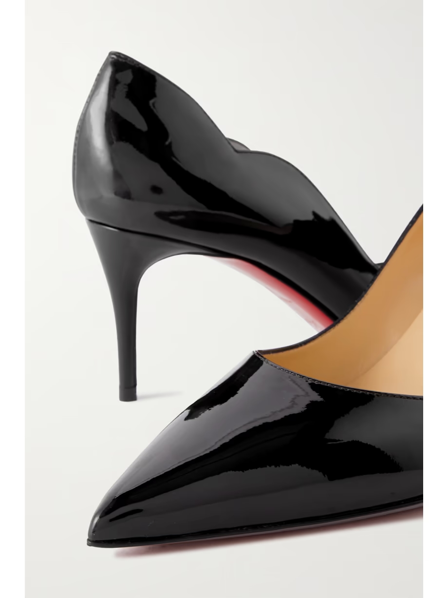 Hot Chick 70 scalloped patent-leather pumps Hot Chick 70 scalloped patent-leather pumps